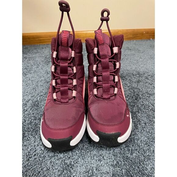 Puma Evolve Big Kids Size 4 Burgundy Snowboot Insulated Drawstring - Picture 3 of 6